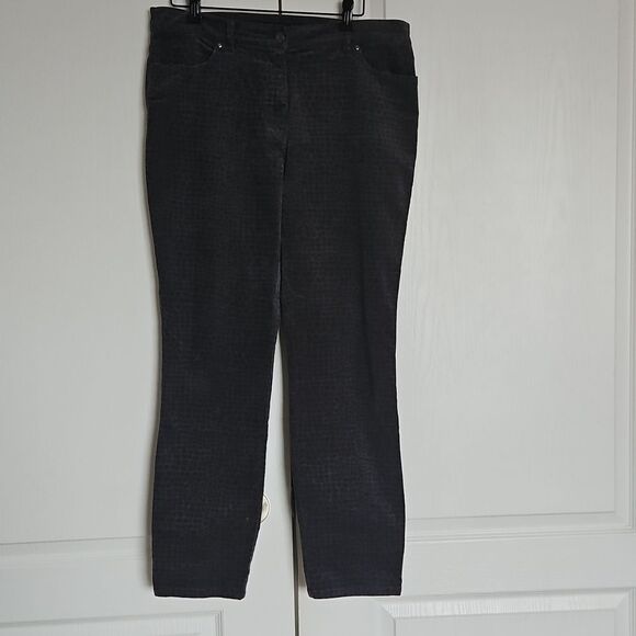 Olsen Women's Mona Slim Casual Pants Gray 12 - Picture 1 of 16